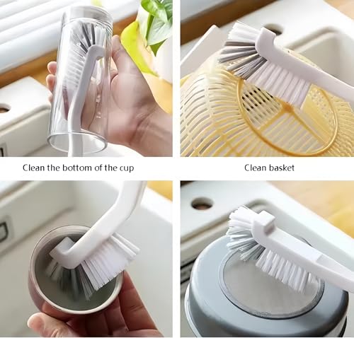 Image of 17PCS Crevice Cleaning Brush Set,Multifunctional Cleaning Brush Tools,Hard Bristle Crevice Cleaning Supplies Best Tool for Kitchen and Household (17)