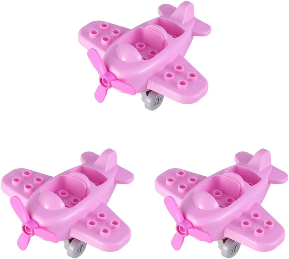 3pcs for Plane Children Pink Model Toy Assembly Airplane