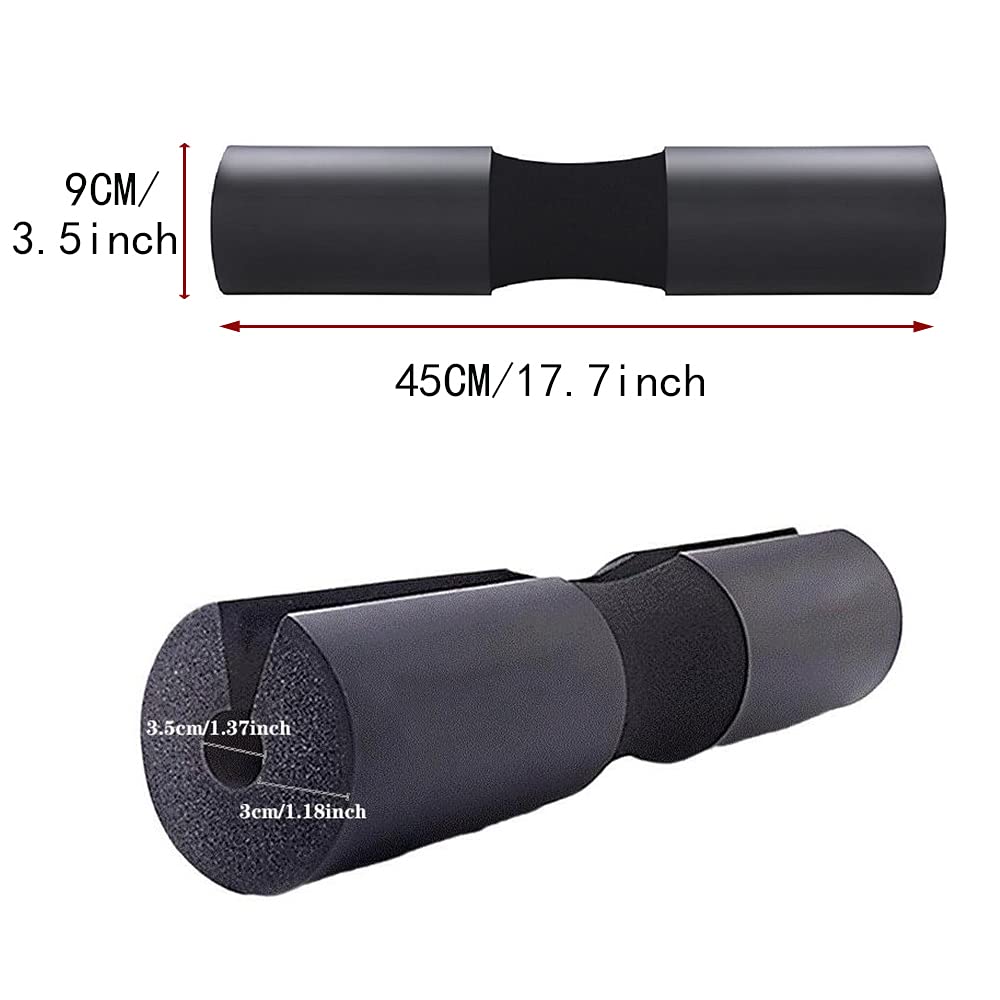 17.7’ Inch Extra Thick Barbell Neck Pad - Shoulder Support for Weight Lifting Powerlifting and More - Fits 1 Inch Size Bars