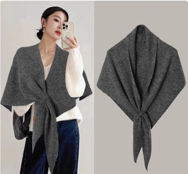Womens Solid Color Shawl Pashmina Shawl Wraps for Women Wool Cashmere Shoulder Top Sweater Shawls Scarf 20252