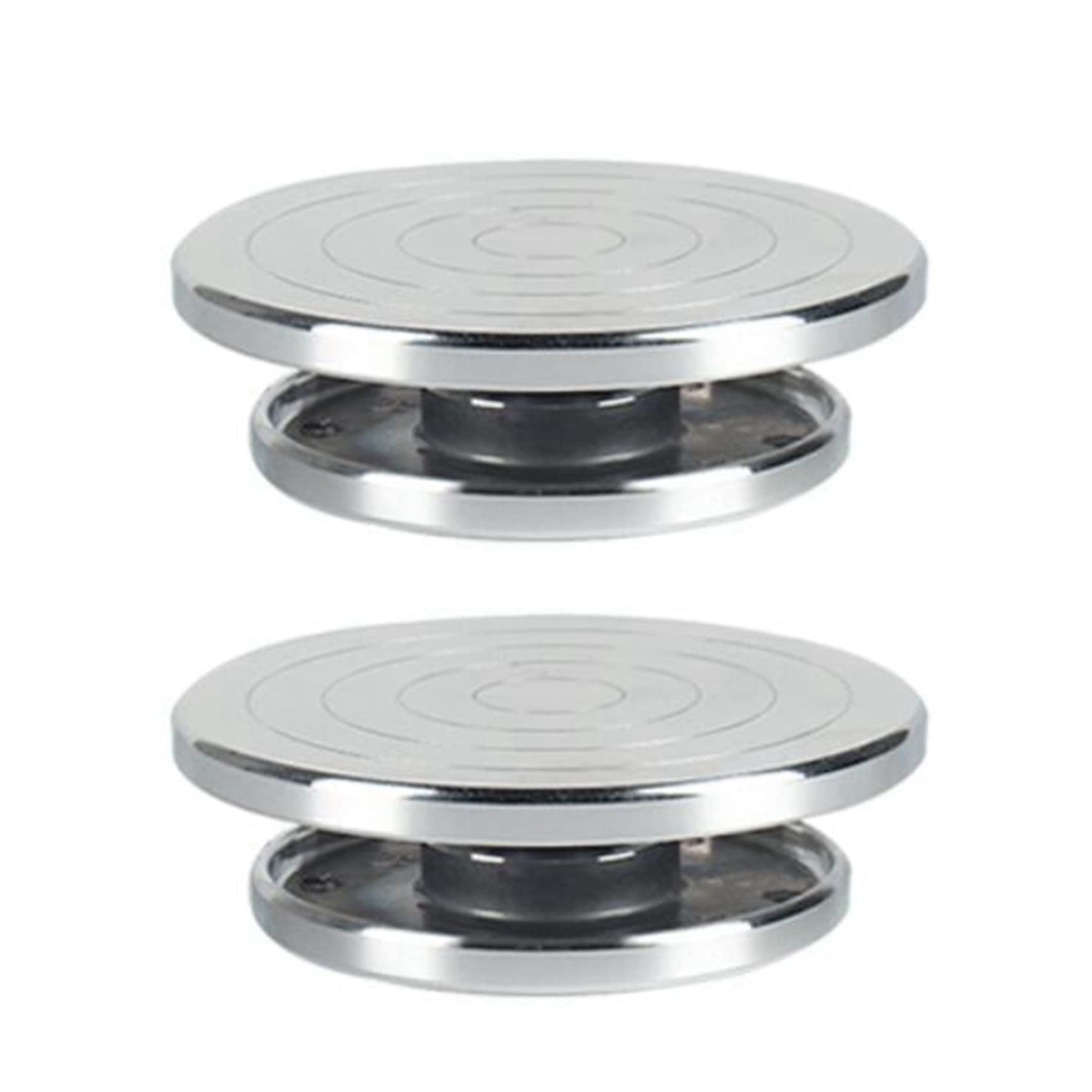 Tourne-disque céramique double face en aluminium avec rotation fluide 360 degrés