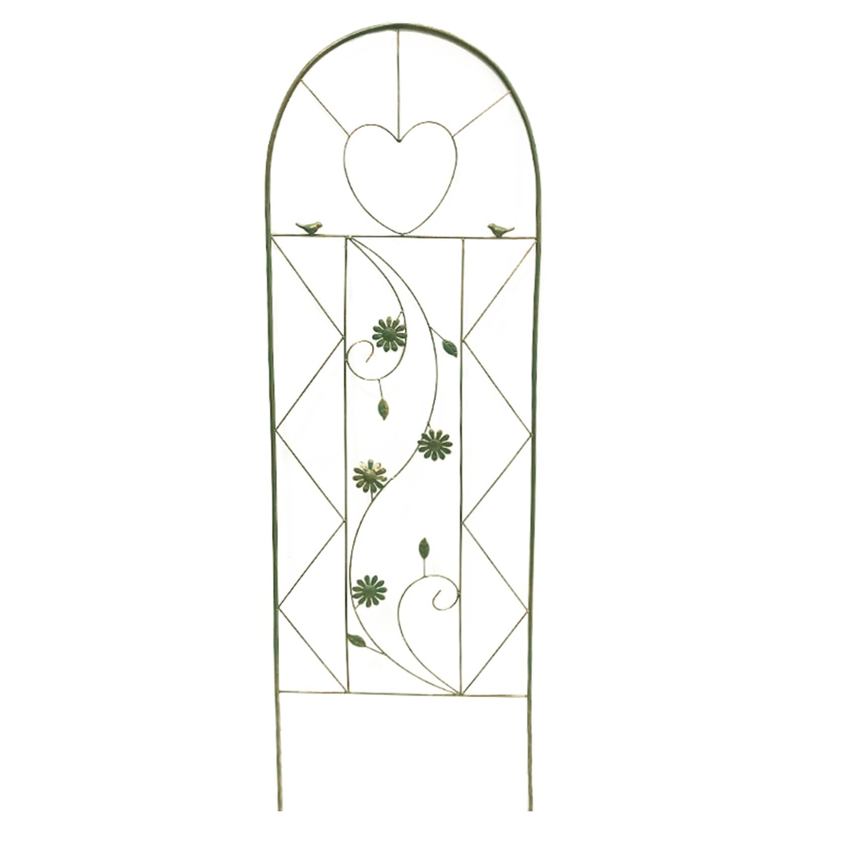 ZYFA Rankhilfe Gartenzaun Rankgitter Garten Gartenstecker Gartenpfähle Rasenkanten Gartenzäune Beetzaun Metall Obelisk Pflanzenstützen für Gartendeko,Deko Für Kletterpflanzen,Rosen,Reben