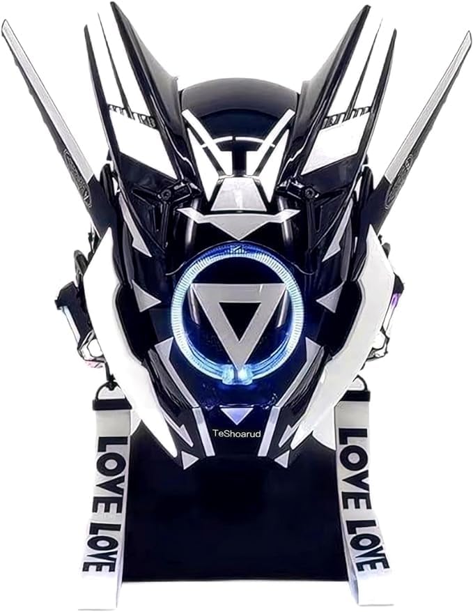 Punk Gothic Cyber Mask for Men,Techwear Futuristic Full Face Mask Christmas Cosplay Costume Accessory