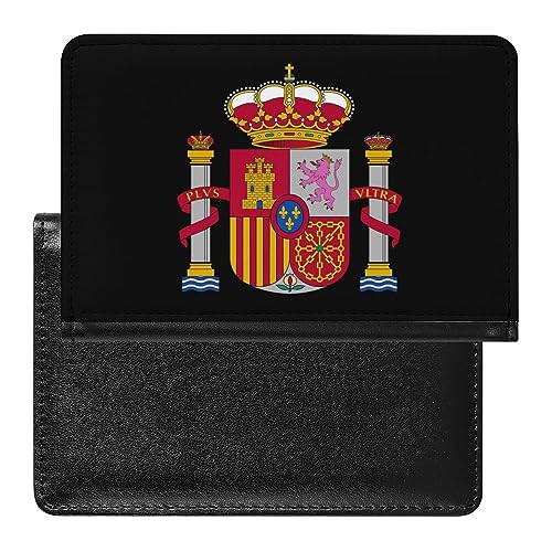 Portadocumenti da viaggio con logo della Spagna e bandiera con scomparto per carte di credito per donne e uomini Stile: Taglia unica MHXYZHW