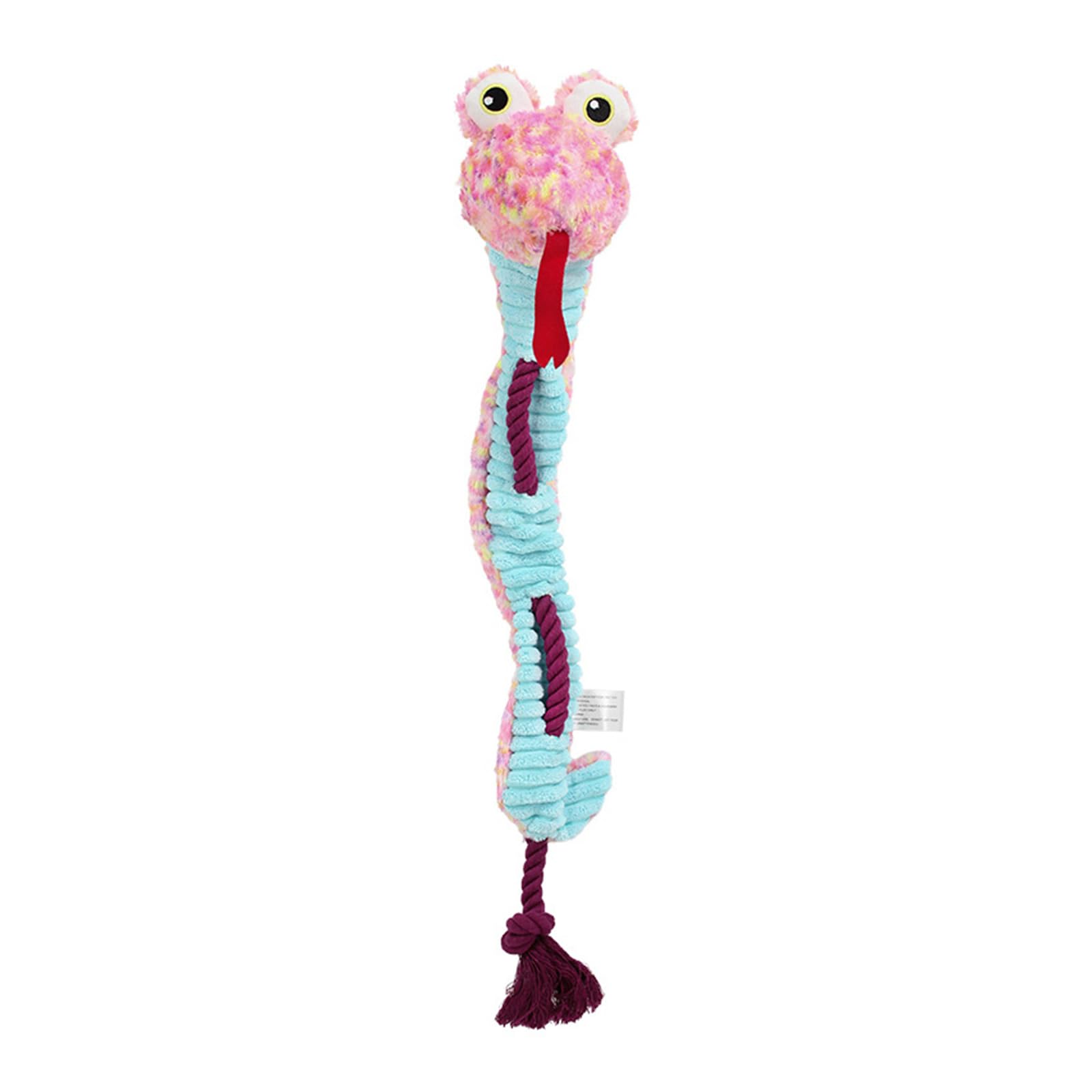 THOANBY Dog Chewing Toy,Squeaky Rope Chew Toy For Dog Crinkle Sound Plush Snake Shape Promotes Mouth Health And Interactive Play Pull Toy