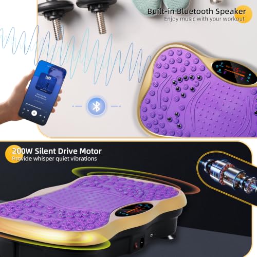 Himaly Low‑Noise Vibration Plate Exercise Machine for Home Fitness Workouts - image 4