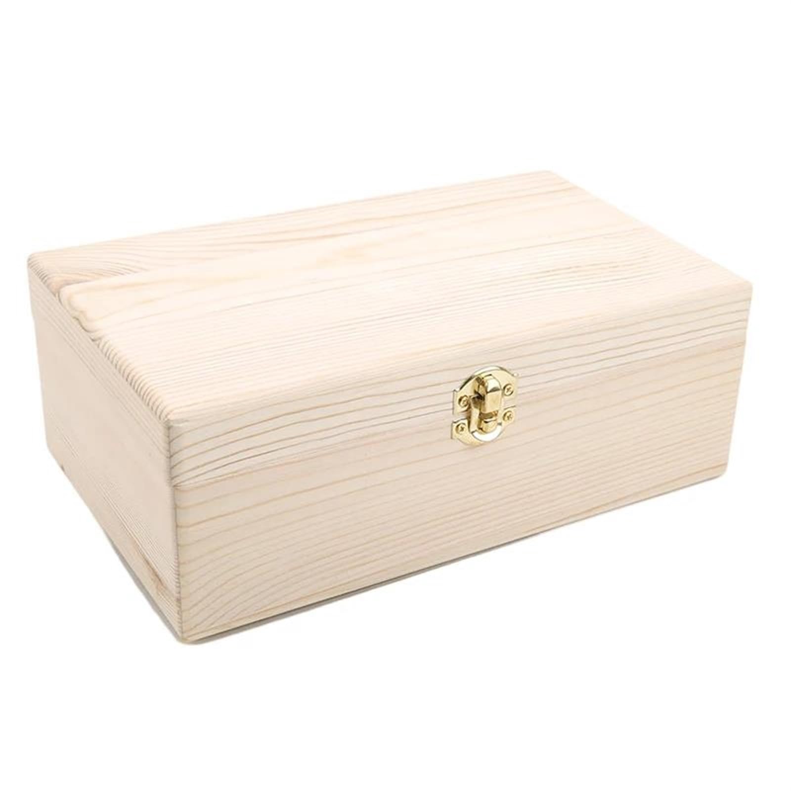 Joyeros Originales Caja Regalo Madera Maciza Hecha A Mano Caja Hogar Artesanal Almacenamiento Madera Rectangular Pino Escocés Color Registro Caja Hecha Mano Joyeros Mujer Joyero Madera