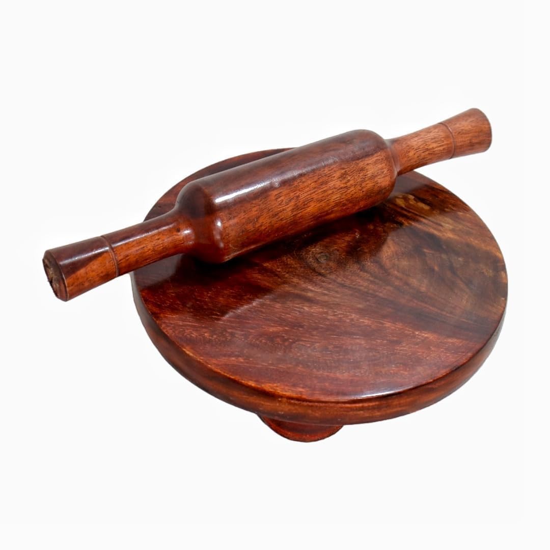 S S Wood Nation Sheesham Wooden Pure Rosewood Wooden Chakla Belan Rolling Pin Board/Roti Maker/Chakla Belan/Chapati Maker/papad chakla for Home 10 Inch (B0D6NFFH6D) Amazon Price History, Amazon Price Tracker