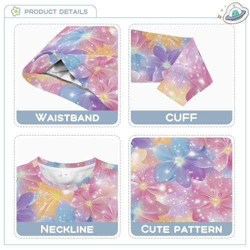 Wudan Beautiful Flowers Little Girls Sweatshirts Hoodies Long Sleeve Outerwear for Kids3