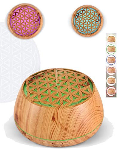 SOUCCESS Aroma-Diffuser Blume des Lebens – Ultraschall...