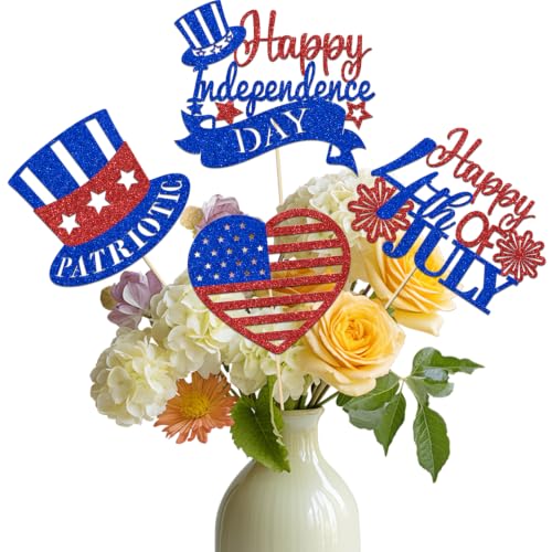 Centres de table du 4 juillet jour de l'indépendance décoration USA