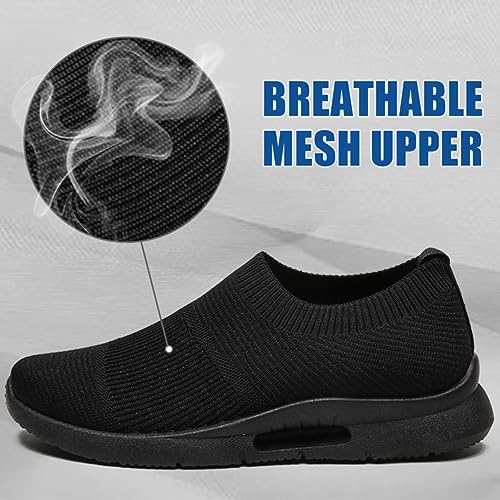 MGNLRTI Mens Trainers Running Shoes Lightweight Slip on Sneakers Gym Fashion Walking Shoes - Image 3