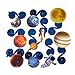SUNBEAUTY Solar System Hanging Decoration Universe Space Happy Birthday Banner Outer Space Whirls Hanging Swirl for Kids Birthday Solar System Party Supplies