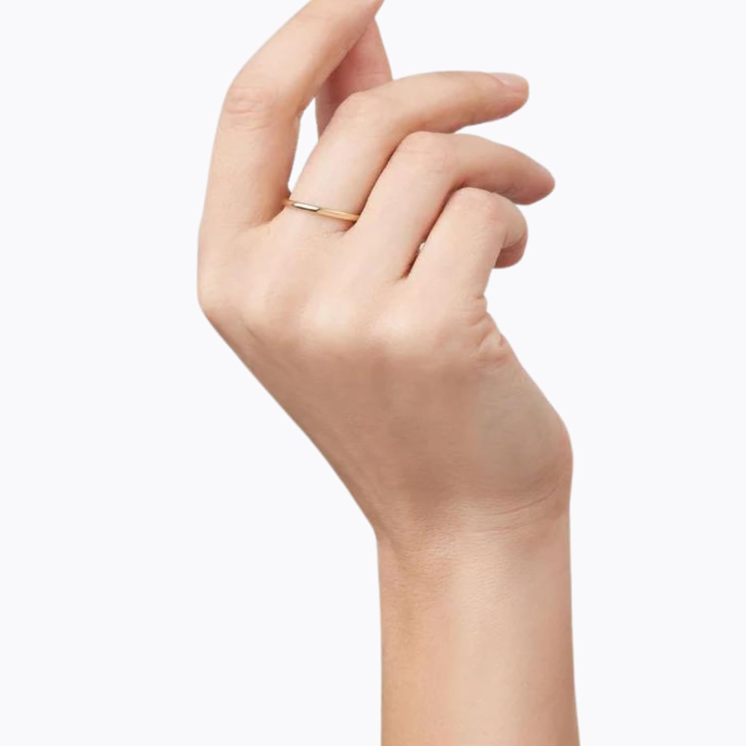 Ellie J Maui Handmade 1mm 14K Gold Filled Stacking Rings for Women, Tarnish Free Gold Jewelry for Women and Teen Girls, Thumb Rings for Women, Stackable Rings Available in Size 0 to 11 - Image 2