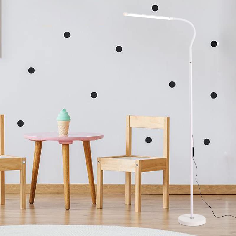 1SourceTek Led Floor Lamp, Led Floor Standing Lamp, Adjustable Gooseneck Floor Lamp with Remote and Touch Control Standing Lamp for Reading Room, Living Room, Bedroom or Office (White) - Image 4