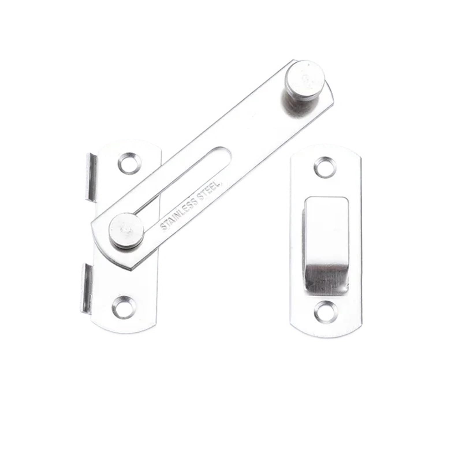 5 piezas de herrajes for muebles, tornillos hebilla puerta metal, cierre candado, pestillo ventana Para Puertas(Red,4 INCH)