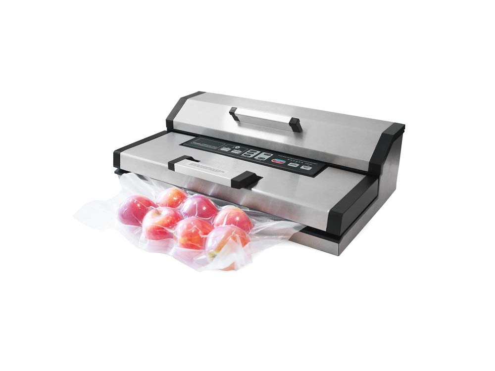 Maxxo VM Master Machine sous vide professionnelle 25 l/min 350 W automatique appareil de mise sous vide alimentaire Double Soudure en acier inoxydable Largeur de rouleau jusqu'à 40 cm