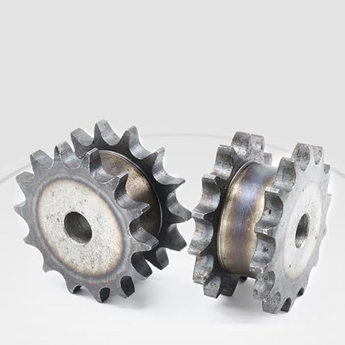 08B-2 Duplex Drive Sprocket Wheel Gear for 1/2" Pitch 08B Roller Chain No Steps Craft Holes Teeth Count 10 to 25(21 Teeth)