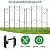 AMAGABELI GARDEN & HOME 5 Panels 27in(H)×9ft(L) Decorative Garden Fences and Borders for Dogs No Dig Rustproof Metal Fence Panels Garden Edging Animal Barrier Fencing for Flower Bed Yard Patio