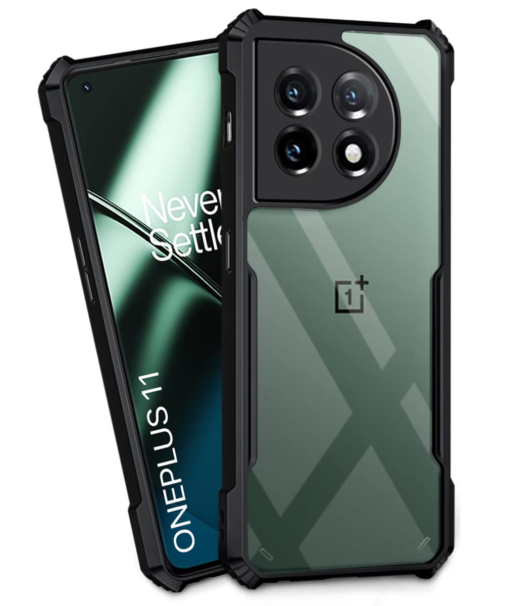 WOW Imagine TPU+PC Shock Proof Clear Protective Back Case For 1+ Oneplus 11 5G - Airedge Technology | 360 Degree Camera Protection | Transparent Hybrid Back Case Mobile Cover - Earthy Black (B0BY2MV8CY) Amazon Price History, Amazon Price Tracker