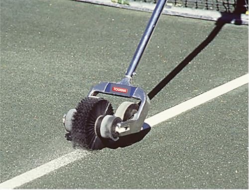 Tourna Line Sweep for Clay Tennis Courts – Aluminum Line Cleaner Brush with Durable Bristles, Angled Design for Deep Cleaning Court Tape