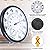 Indoor Outdoor Thermometer Hygrometer, Lirches Outdoor Thermometer Large Numbers, Decorative Outdoor Thermometers for Patio, No Battery Needed Wall Thermometer Round 10" in Diameter