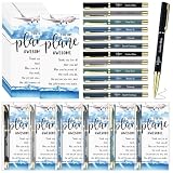 Sabary 36 Sets Flight Attendant Gifts Bulk Airplane Pens Flight Crew Pens with Thank You Cards for Airplane Party Favors Attendant Appreciation Gifts