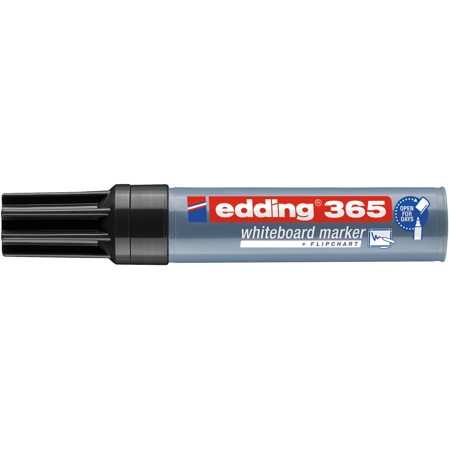 Edding 365 - Rotuladores para pizarras blancas (2 – 7 mm, 10 unidades), color negro