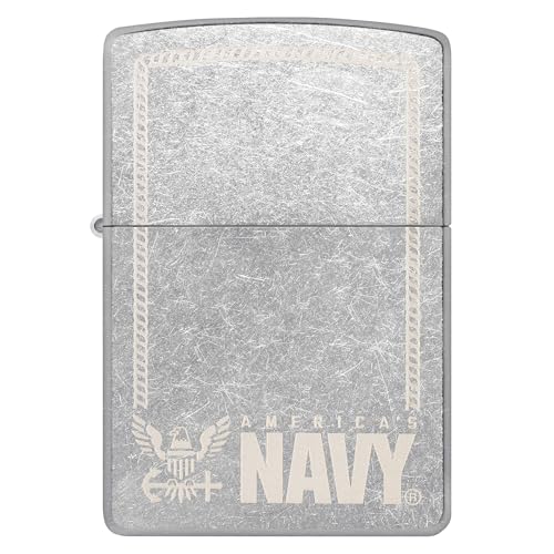 Encendedor Zippo United States Navy Cromado miniatura 2