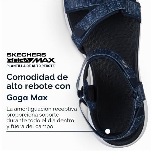 Miniatura 4 de Skechers Sandalias De Golf 600 Sin Pinchos Para Mujer, Azul Marino Blanco, 38 Eu