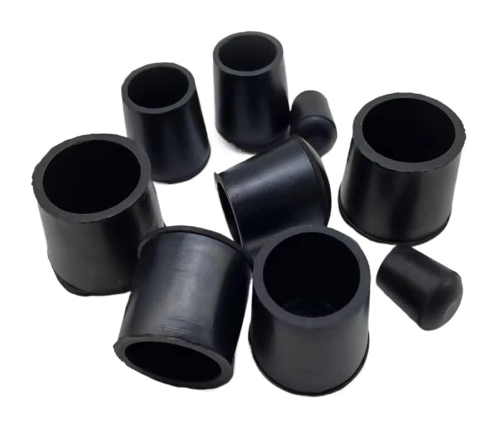 Silent table foot cover, Gray Chair Leg Caps Tube End 8 Pcs 10-25mm Non Slip Floor ors(25mm)