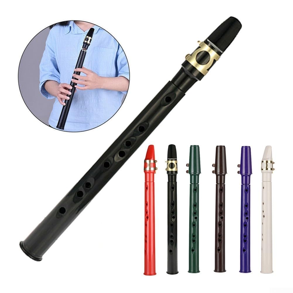 Zoegneer Petit saxophone de poche portable avec anches et ligature pour anniversaires et festivals (violet)