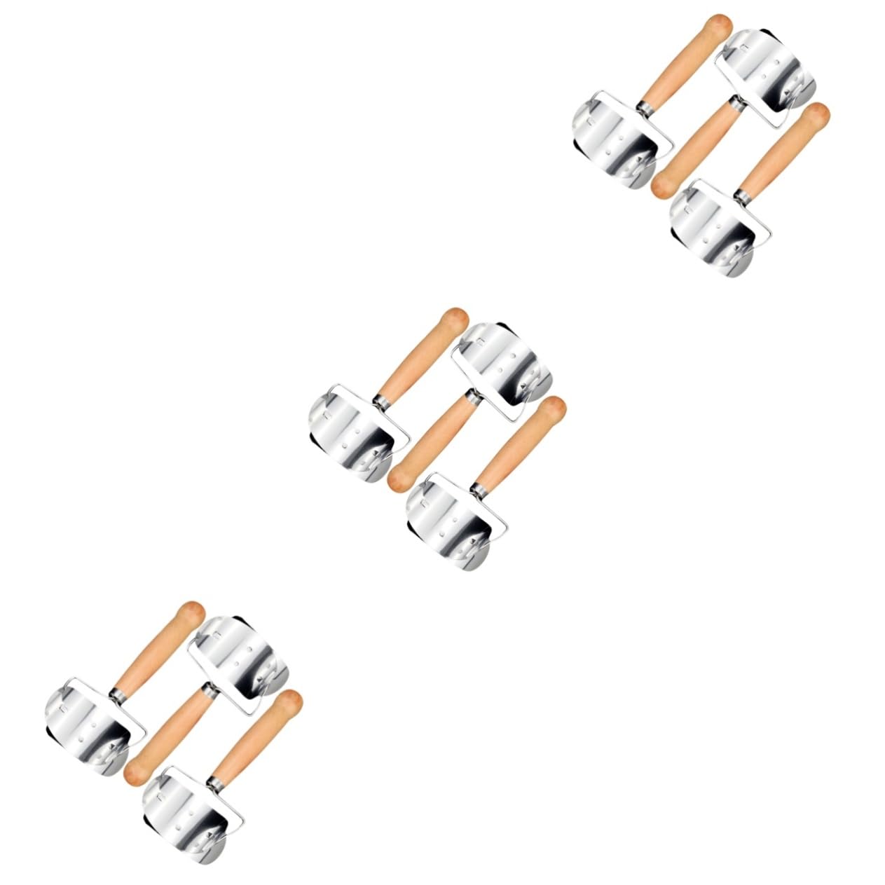 Amosfun 9 Pz Ravioli negozio tempo Utensile per impasto di dumpling tagliapasta Taglierina per per avvolgere gnocchi taglierina per per gnocchi di legno