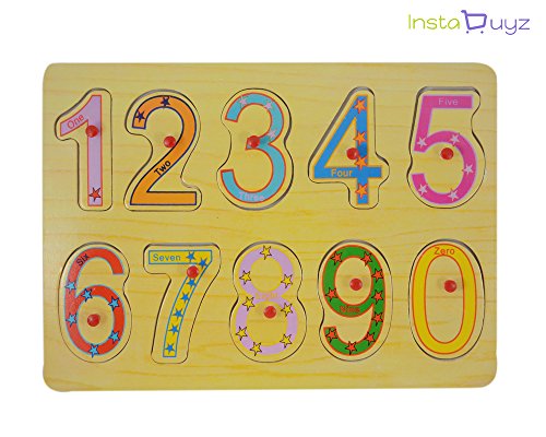 Image of Numbers Premium Wooden Puzzle /Educational Toy with Knobs for Children (0 to 9)