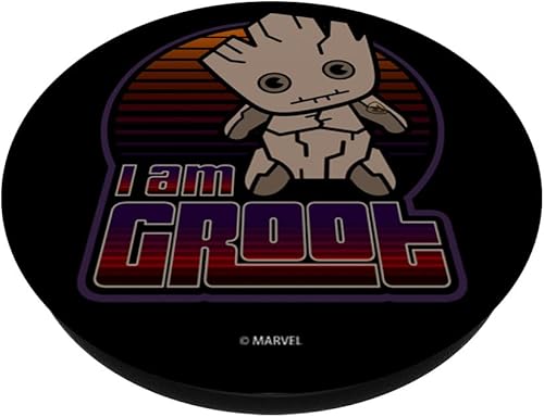 Miniatura 2 de Marvel Groot Guardians of the Galaxy Kawaii PopSockets PopGrip agarre intercambiable para teléfonos y tabletas