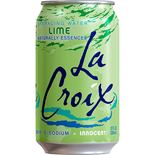 La Croix Sparkling Water, Lime, 12 Fl Oz (pack of 8)