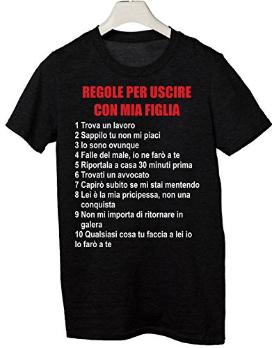 Tshirt Regole per Uscire con mia Figlia - papà