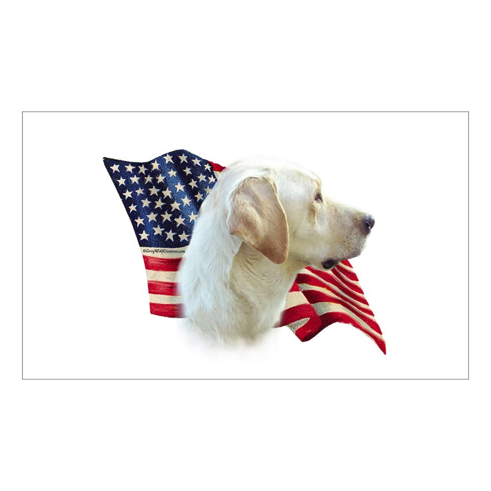 CNW Studio Yellow Lab Flag Decal Vinyl Bumper Sticker 5
