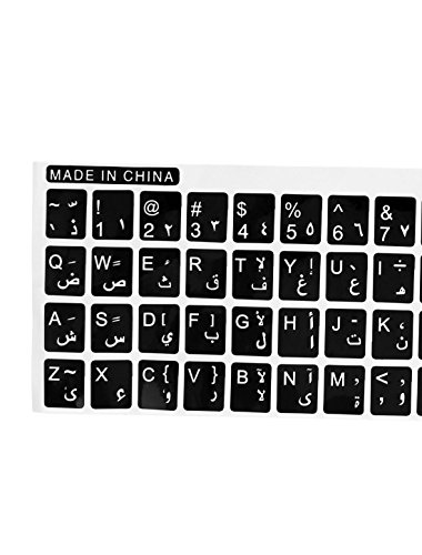 Pegatinas de teclado en blanco y negro para notebook miniatura 2