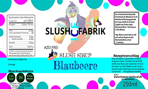 Sirup Partyset 6 x 250ml + 40 Löffelstrohhalme aus Papier für Slush, Getränke | Slushy Eis selber machen | Slushmaschine Konzentrat 1:5, Keine Zugabe von Zucker notwendig – Bild 4