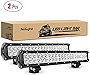 Nilight - NI06A-126W Light Bar 2PCS 20 Inch 126W LED Lights Spot Flood Combo Led Off Road Driving Lights Led Fog Lights Jeep Lights Boat Lighting LED Work Light ,2 Years Warranty