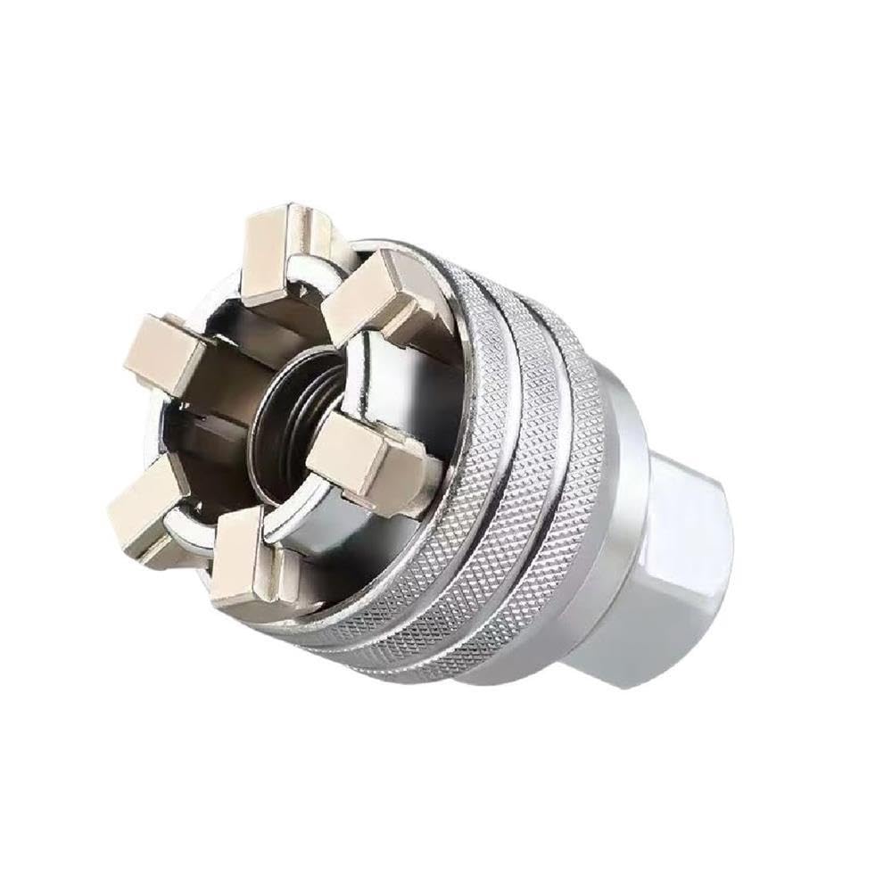 Bigbibi Adattatore di estensione del giunto flessibile con presa girevole da 2 pezzi da 3/8".(B-2set)