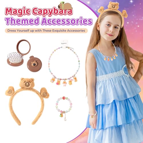 50% off Capybara Plush Gift Set for Girls with Stickers & Water Bottle - Image 4