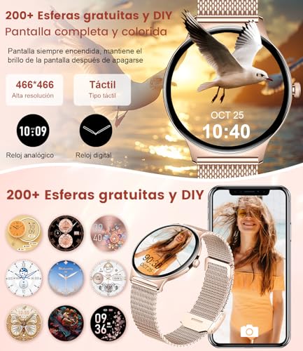La Mejor Recopilación de reloj inteligente de mujer comprados en linea. 30 reloj inteligente de mujer marca SIEMORL (3)