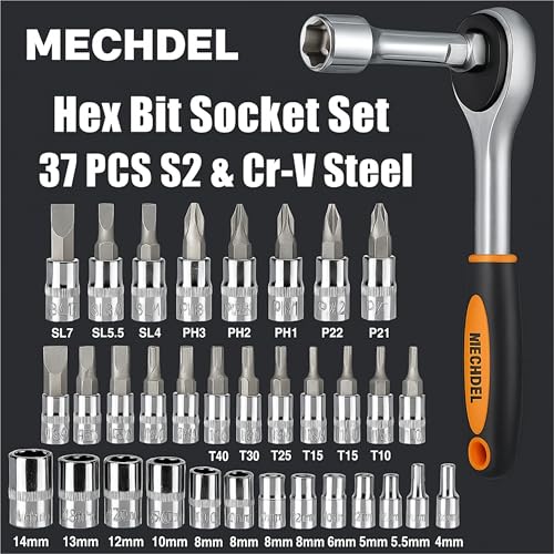 Image of mechdel 46-in-1 Tool Kit for Home Use | Spanner Set | Socket Set | Wrench Set | Hand Tools | Bike Tool Kit Set | Goti Pana Box End Set | Socket Wrench Kit | DIY Car & Household Repair Tools