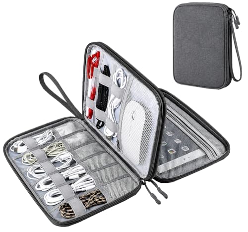 SaleOn 9x6 Inch 2 Layer Travel Organizer Pouch for Gadgets Cables...