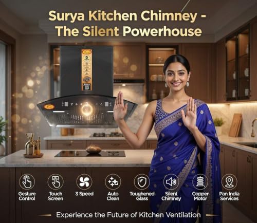 Image of Filterless Kitchen Chimney Model Ductless Venice in 75 cm with Auto Clean Filterless