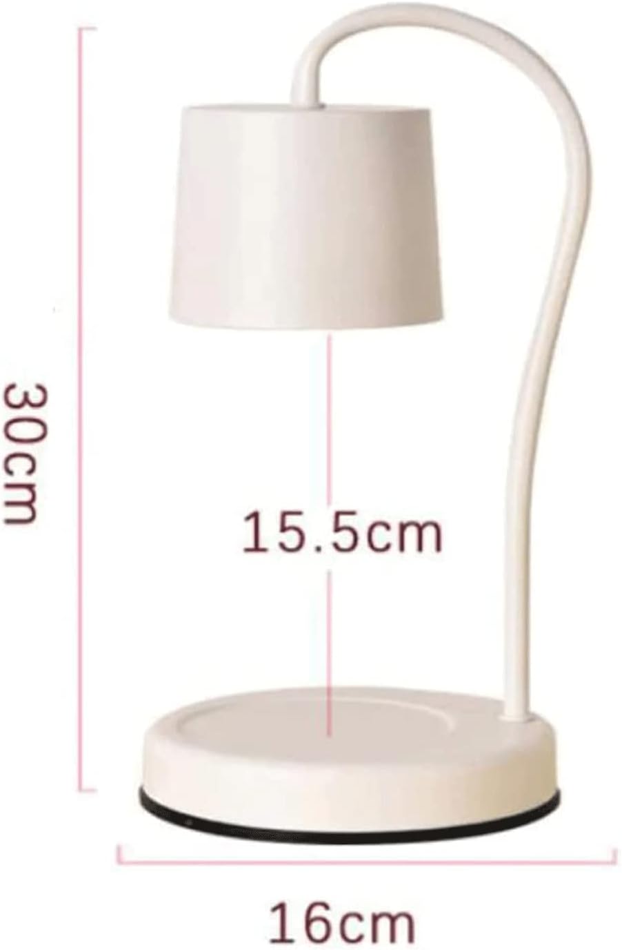 Stylish and Durable Metal Melting Wax Lamp with Timer and 2 Bulbs Candle Lamp Dimmable Candle Warmer Lamp for Jar Candles