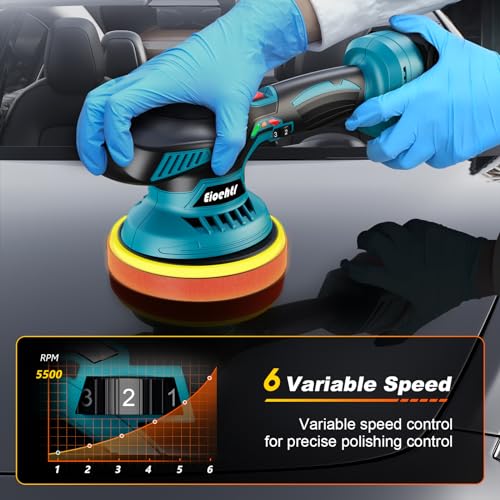 Eioehtl EIOEHTL-MJ001100 Cordless Buffer Polisher - 6 Inch Car Polisher thumb #1