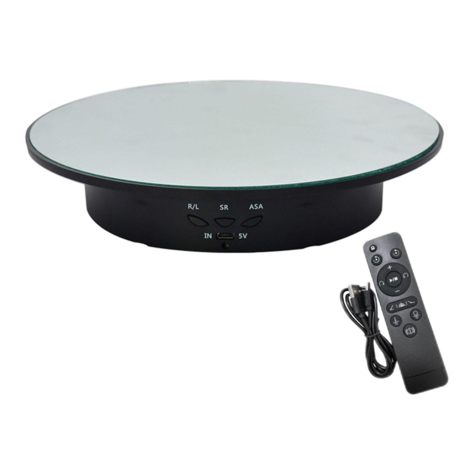 Zanthicia Rotating Display Stand 360 Electric Turntable With Remote Easy To For Showcasing Jewelry Products Collectibles Turntable Electric Motorized Jewelry